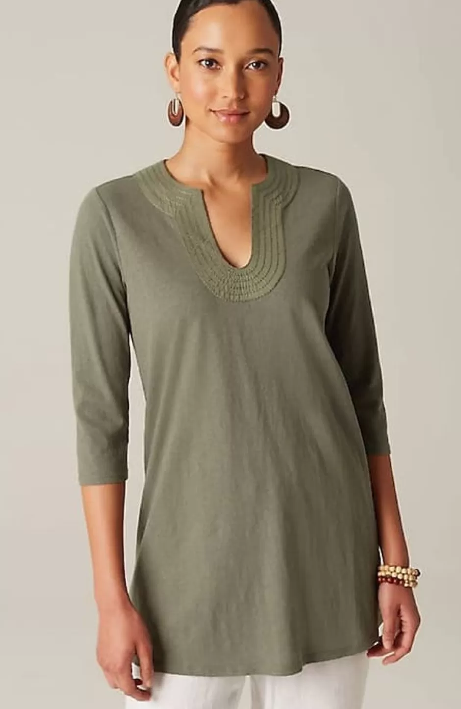 J.Jill Pure Jill Trapunto Tunic | Jjill | Women Tops & Tees