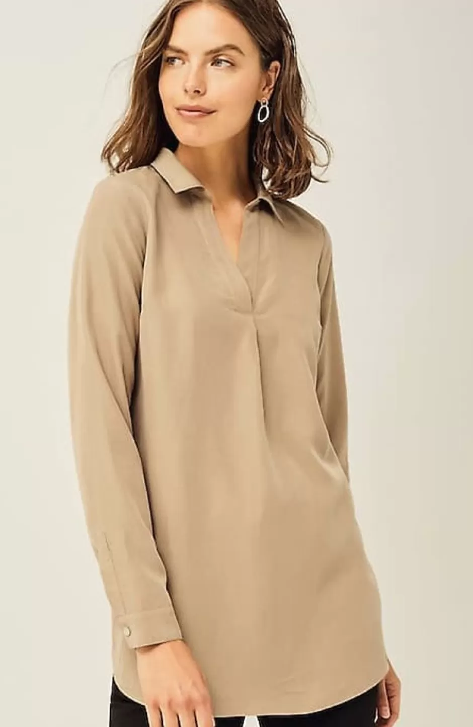 J.Jill Sand-Washed Shirttail Tunic | Jjill | Women Tunics