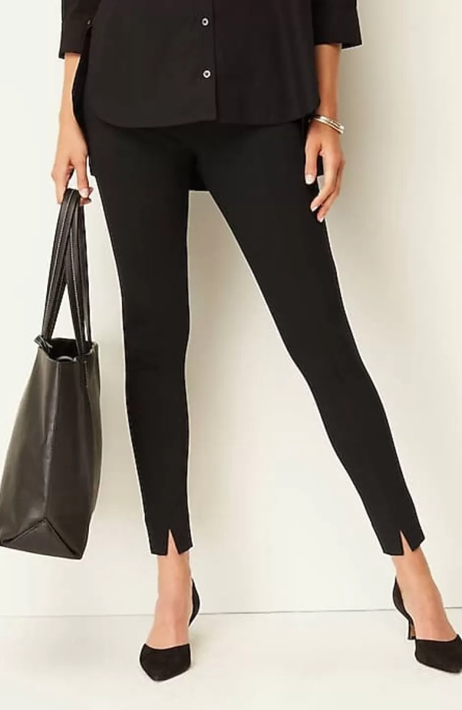 J.Jill Slit-Hem Ponte Leggings | Jjill | Women Pants & Jeans