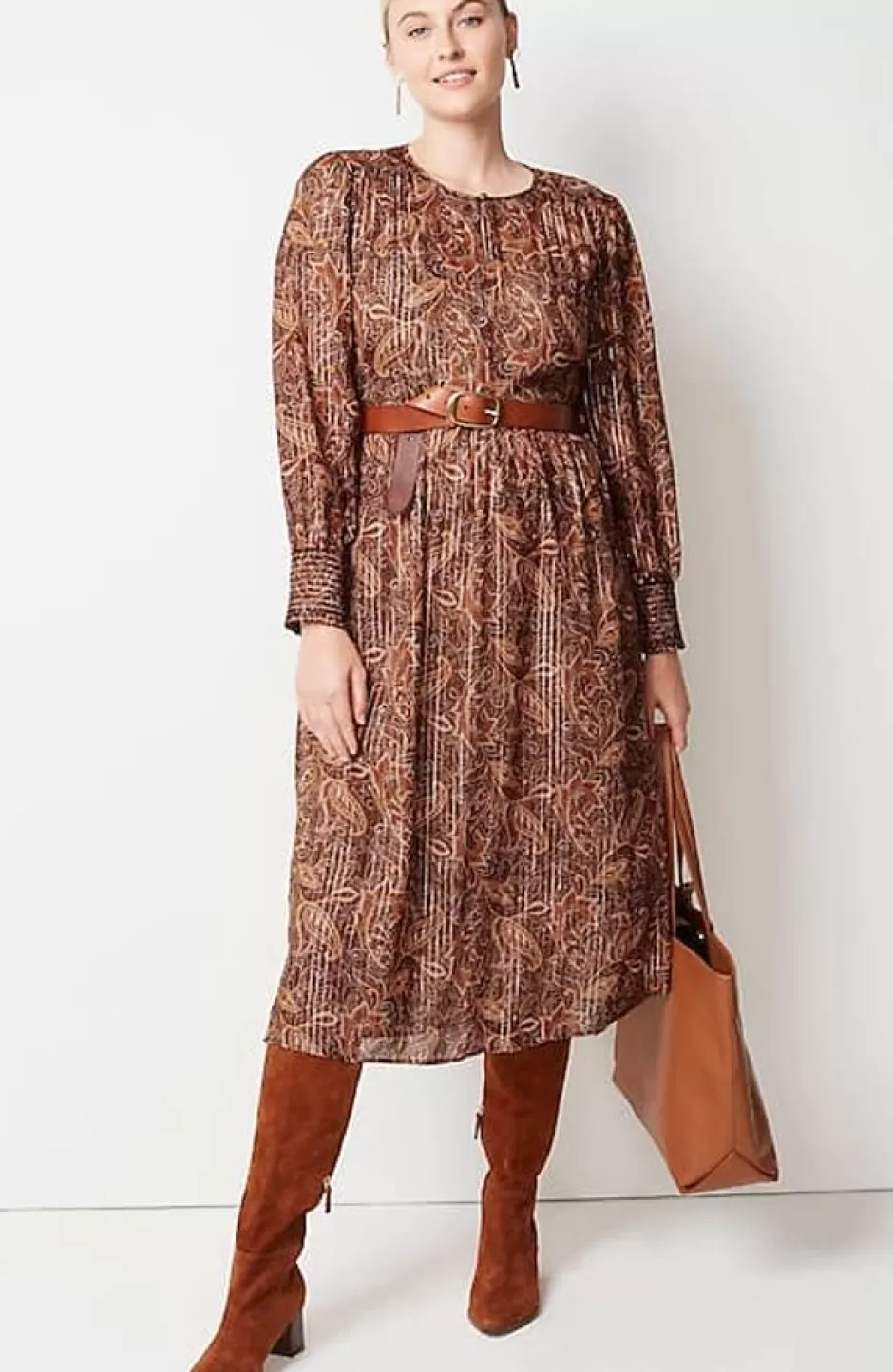 J.Jill Smocked Midi Dress | Jjill | Women Dresses