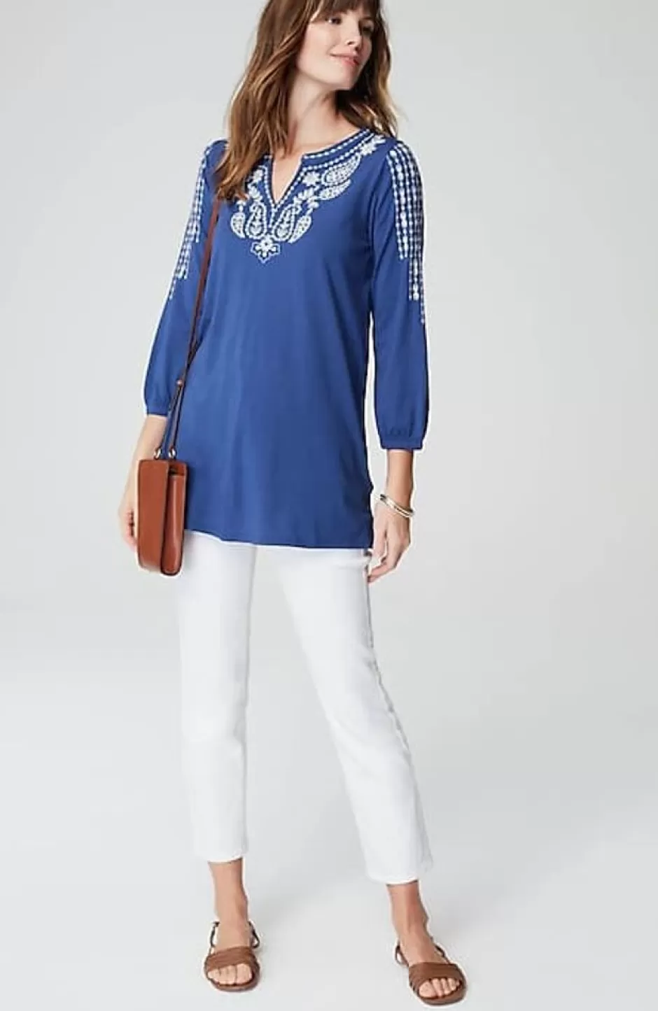 J.Jill Soutache Embroidered Tunic | Jjill | Women Tops & Tees