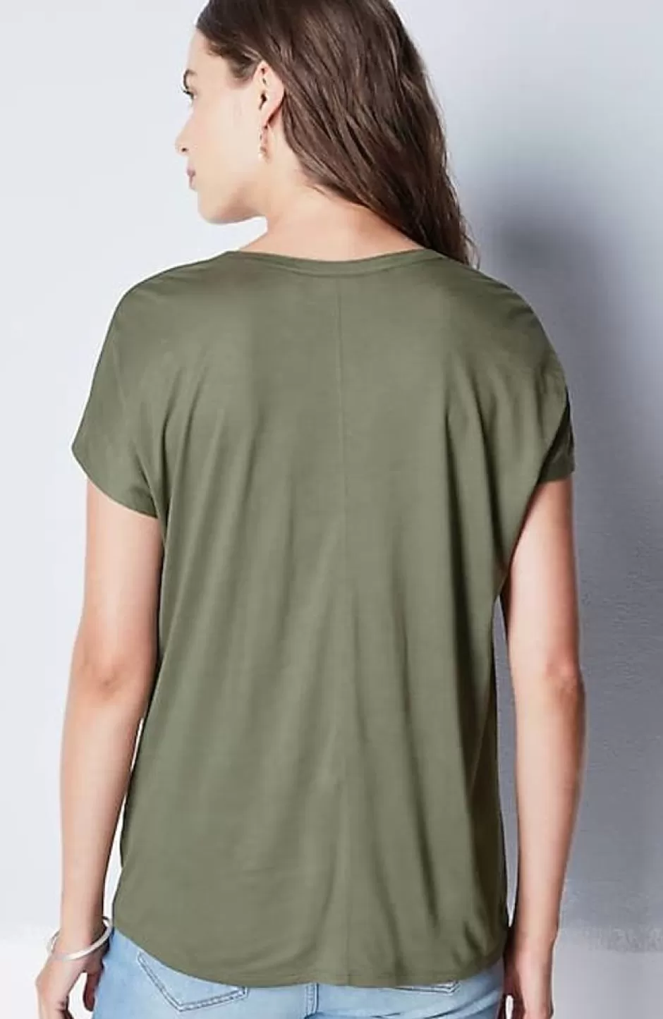 J.Jill Split-Neckline A-Line Top | Jjill | Women Tops & Tees