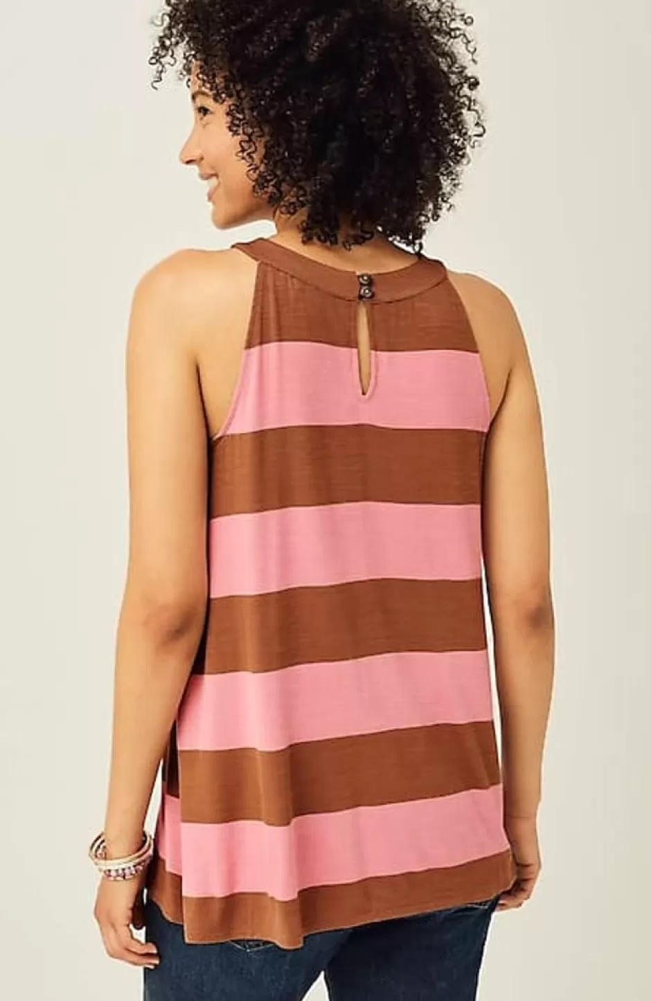 J.Jill Striped A-Line Halter Top | Jjill | Women Tops & Tees