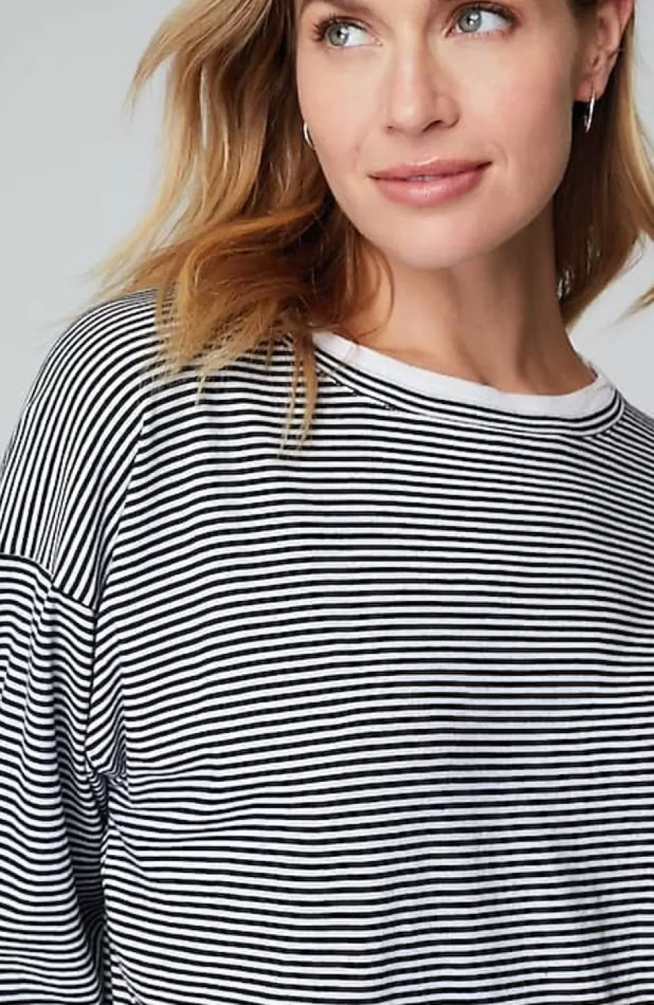 J.Jill Striped Double-Layer Tee | Jjill | Women Tops & Tees