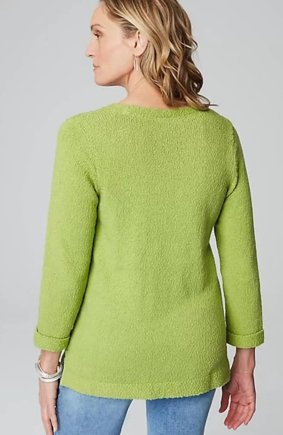 J.Jill Textured 3/4-Sleeve Pullover Sweater | Jjill | Women Sweaters