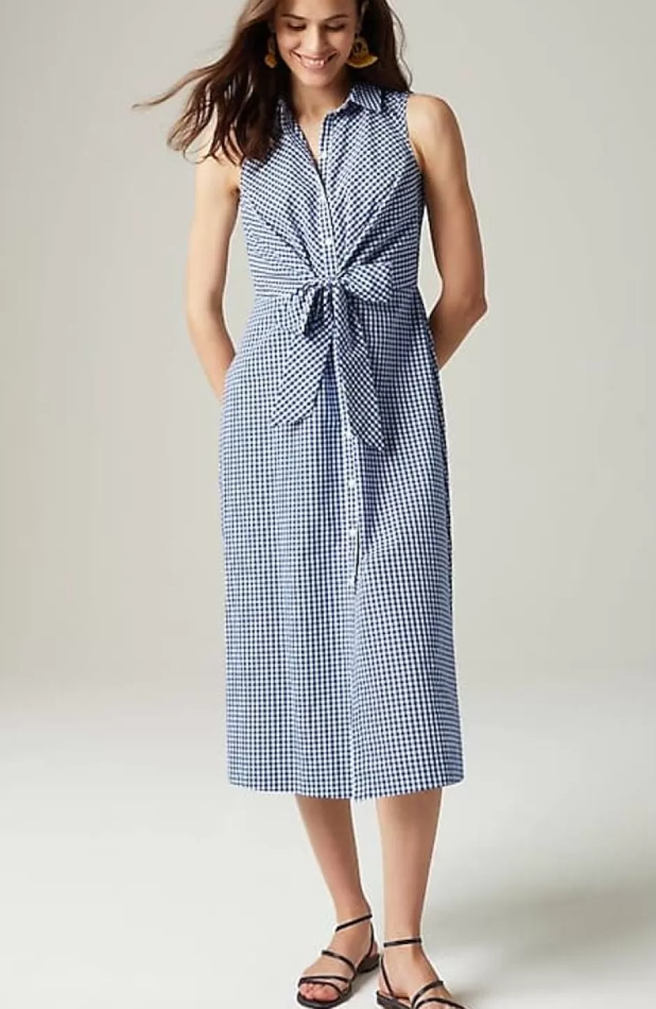 J.Jill Tie-Front Shirtdress | Jjill | Women Dresses