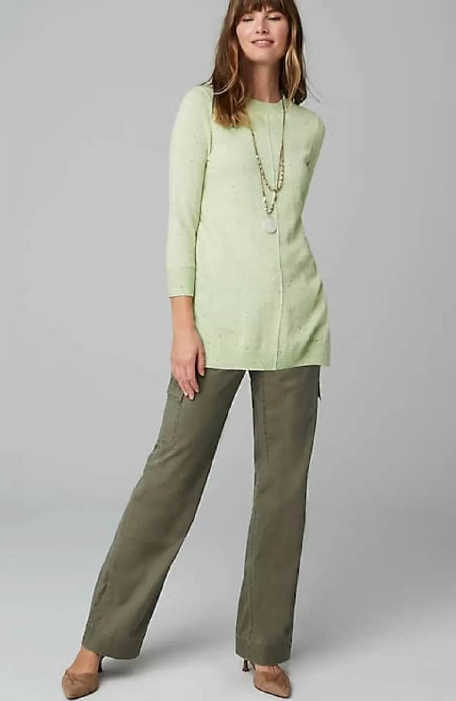 J.Jill Tweed Pintucked Pullover Sweater | Jjill | Women Sweaters