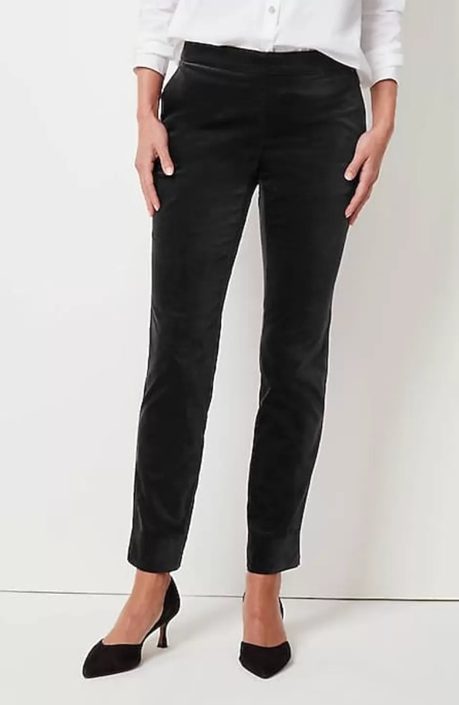 J.Jill Velveteen Stretch Slim-Leg Pants | Jjill | Women Pants & Jeans