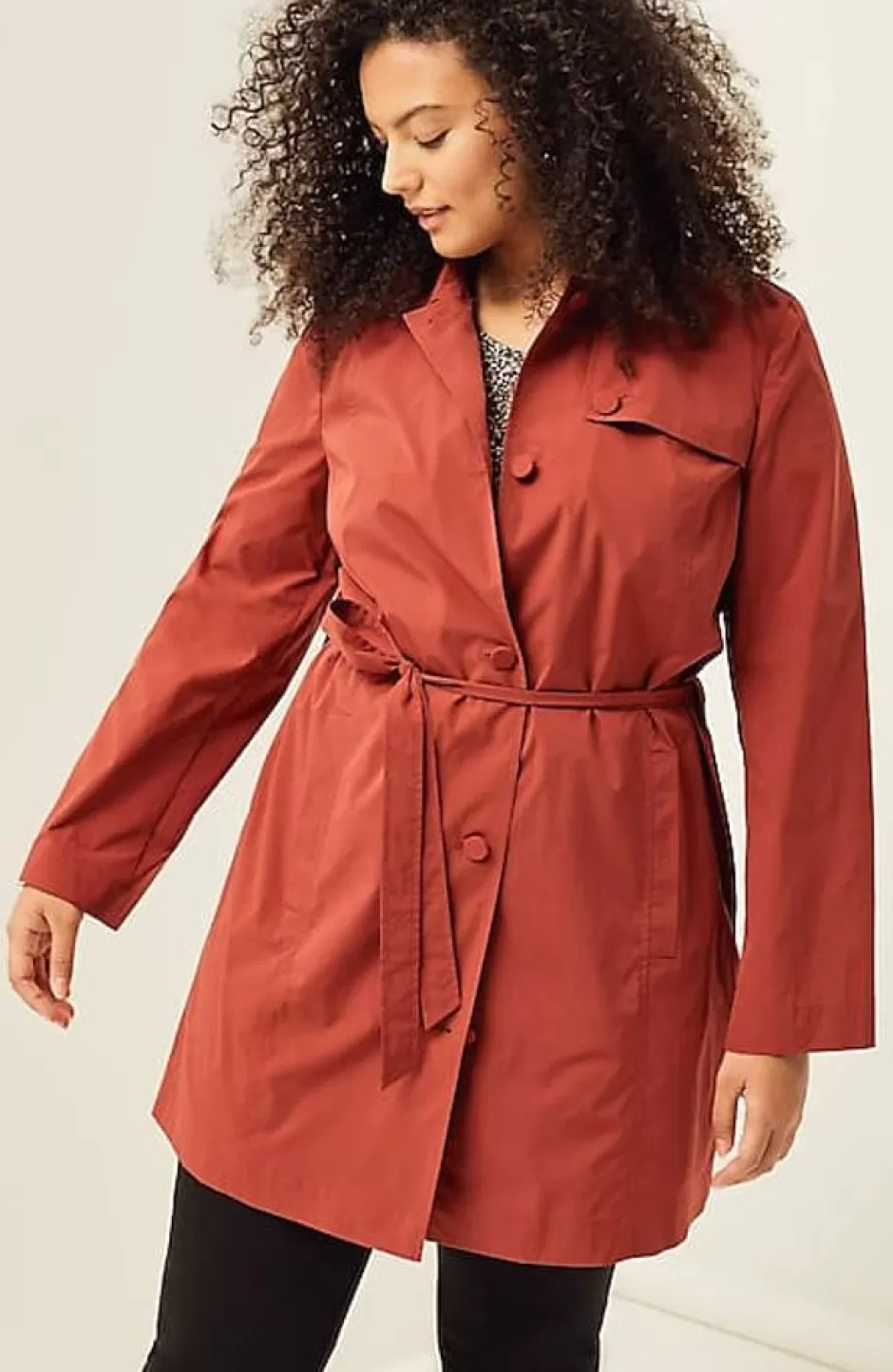 J.Jill Wearever Belted Trench Coat | Jjill | Women Jackets & Coats