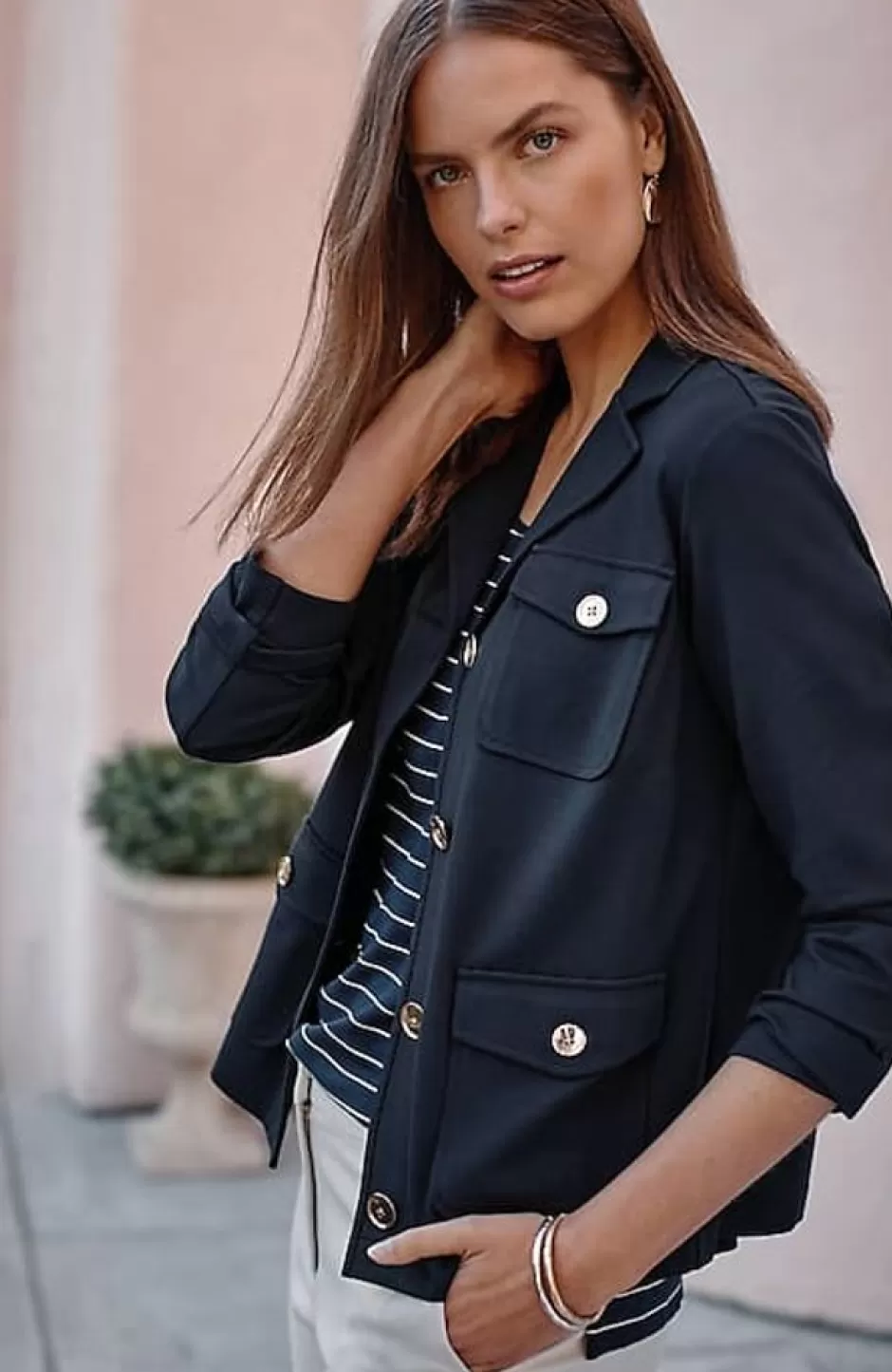 J.Jill Wearever Button-Front Jacket | Jjill | Women Jackets & Coats