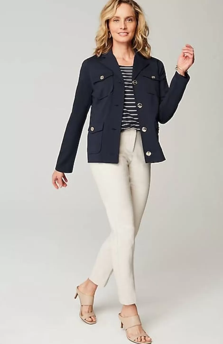 J.Jill Wearever Button-Front Jacket | Jjill | Women Jackets & Coats