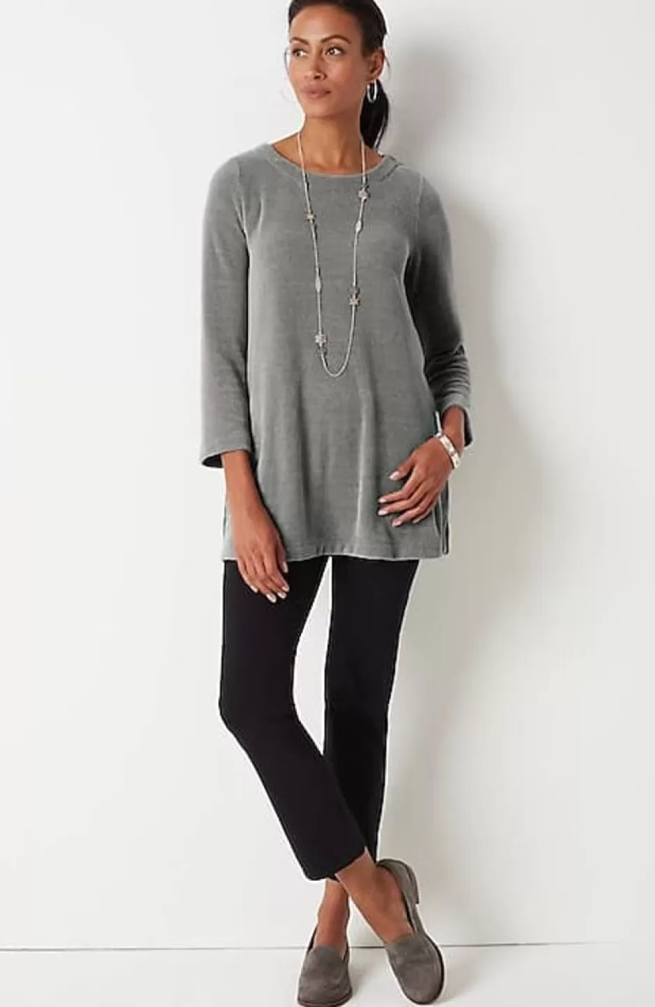 J.Jill Wearever Chenille Knit A-Line Tunic | Jjill | Women Tops & Tees