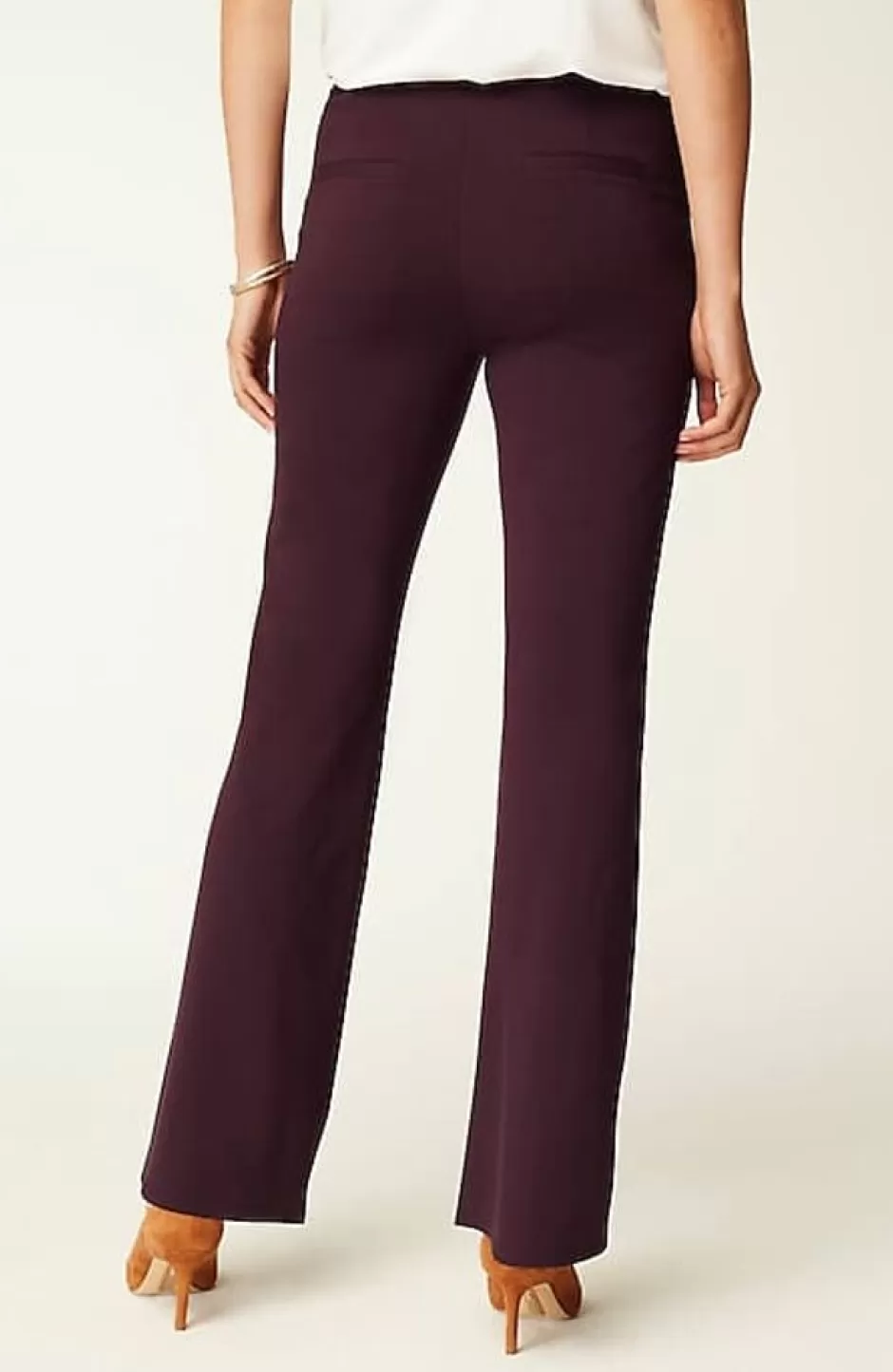 J.Jill Wearever Double-Face Jersey Boot-Cut Trousers | Jjill | Women Pants & Jeans