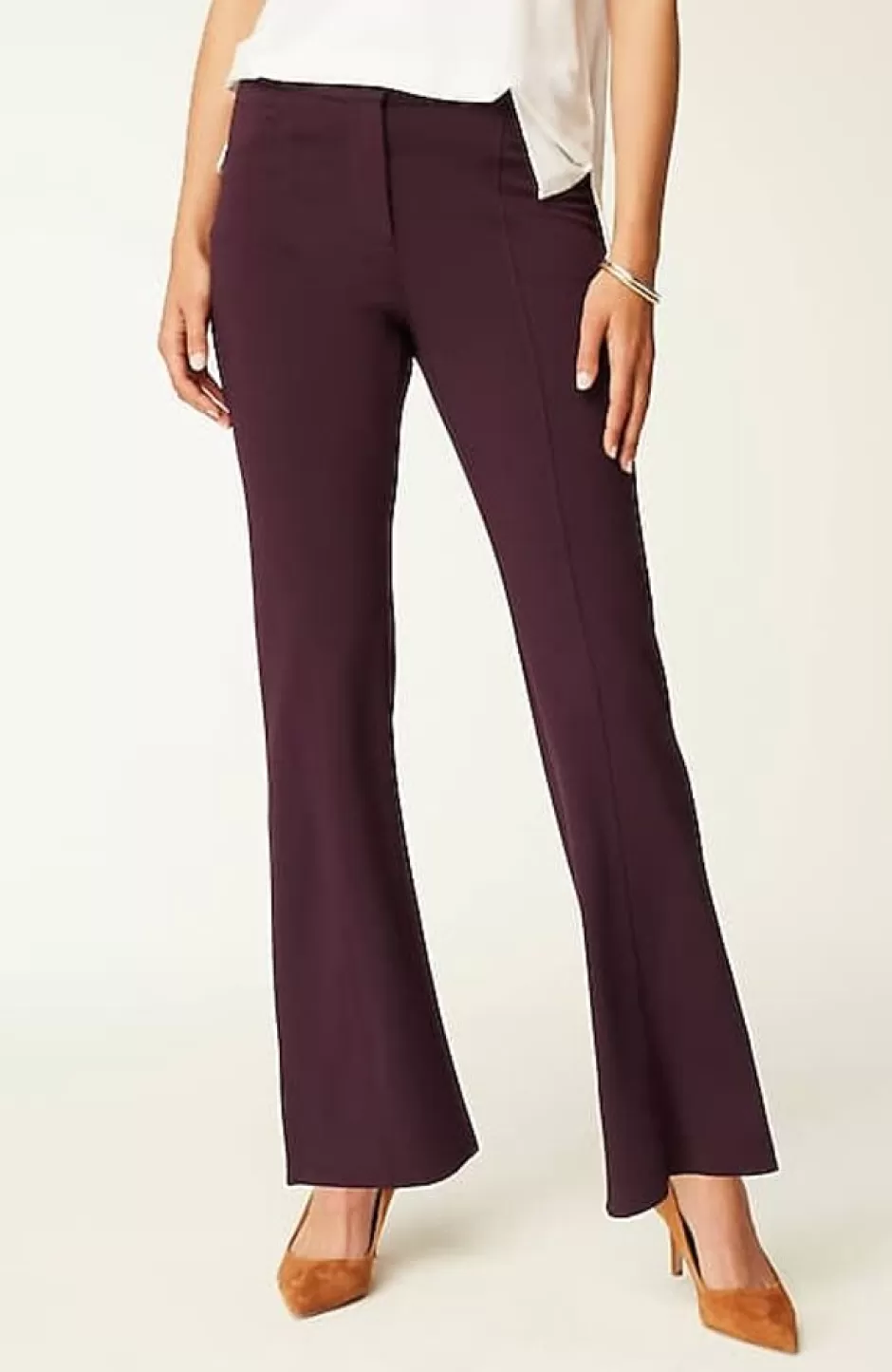 J.Jill Wearever Double-Face Jersey Boot-Cut Trousers | Jjill | Women Pants & Jeans