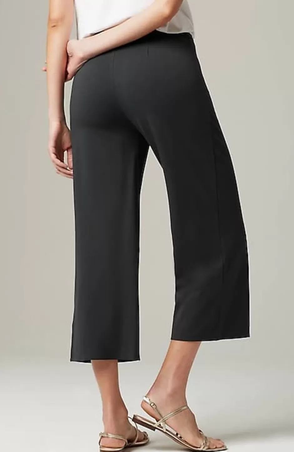 J.Jill Wearever Double-Face Jersey Pintucked Crops | Jjill | Women Pants & Jeans