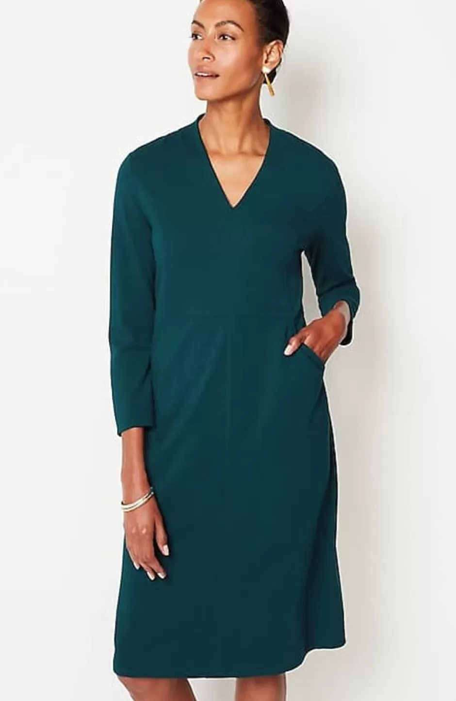 J.Jill Wearever Double-Face Jersey Sheath Dress | Jjill | Women Dresses