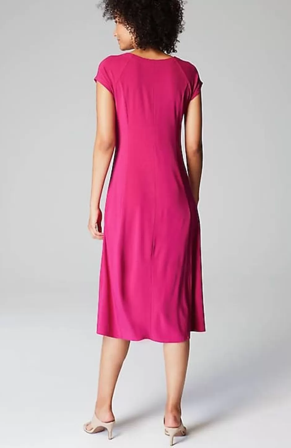 J.Jill Wearever Draped Cap-Sleeve Dress | Jjill | Women Dresses