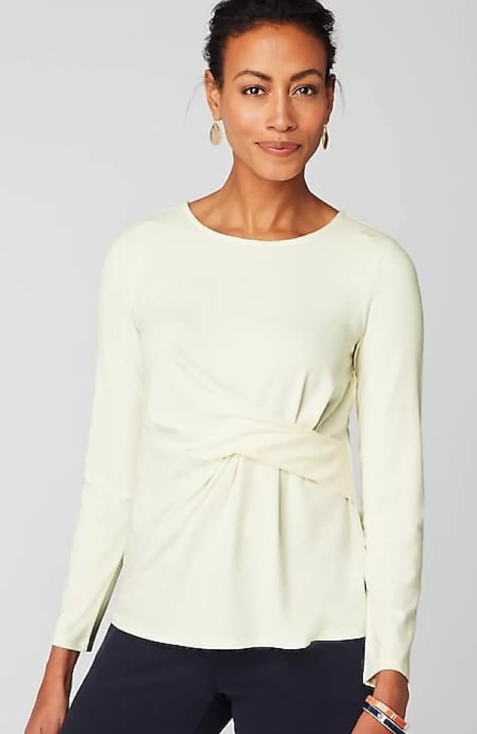 J.Jill Wearever Draped Top | Jjill | Women Tops & Tees