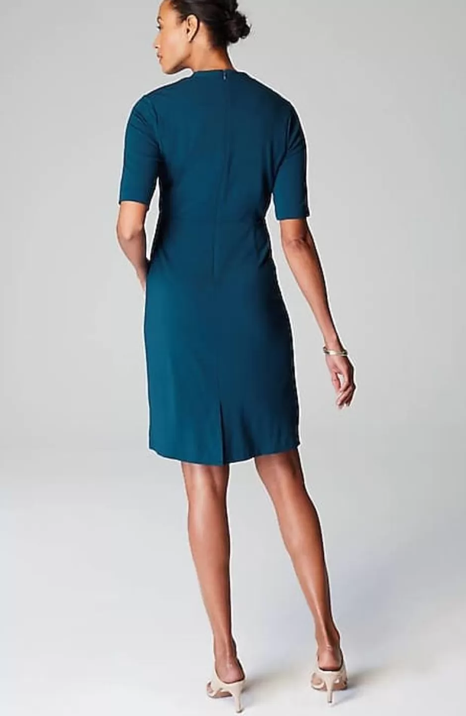 J.Jill Wearever Draped Twist-Front Dress | Jjill | Women Dresses