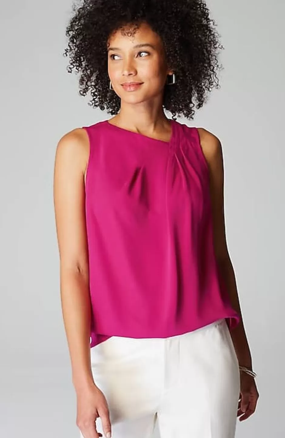 J.Jill Wearever Easy-Care Pleated Top | Jjill | Women Shirts & Blouses