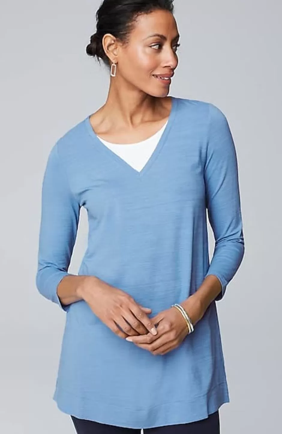 J.Jill Wearever Faux-Layered Tunic | Jjill | Women Tops & Tees