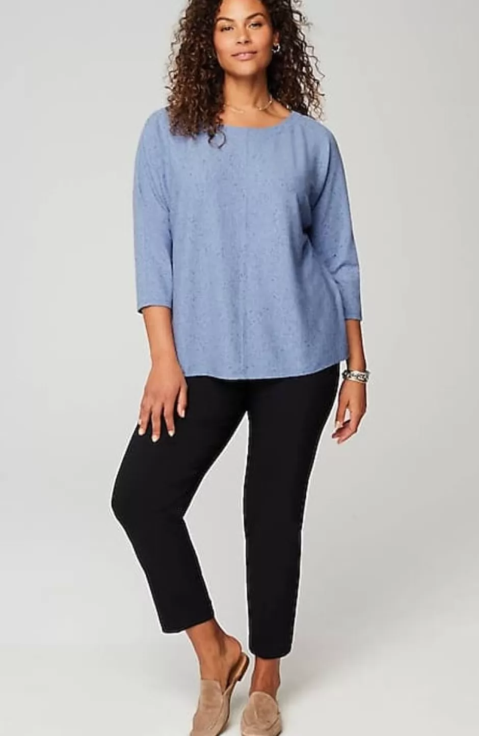 J.Jill Wearever Marled Seamed Top | Jjill | Women Tops & Tees