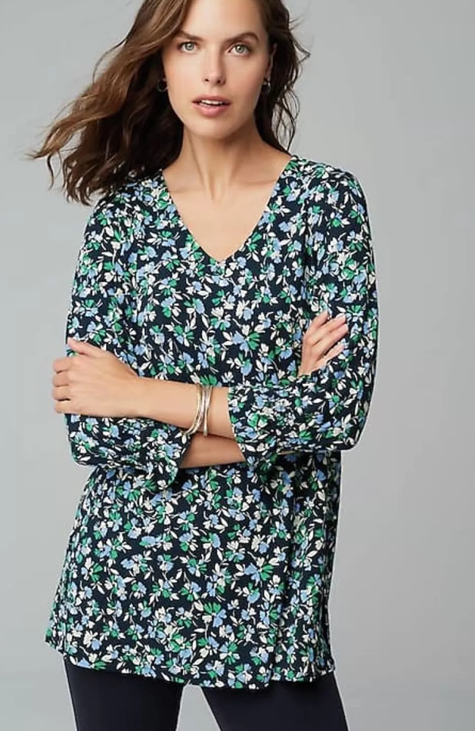 J.Jill Wearever Smocked Tunic | Jjill | Women Tops & Tees