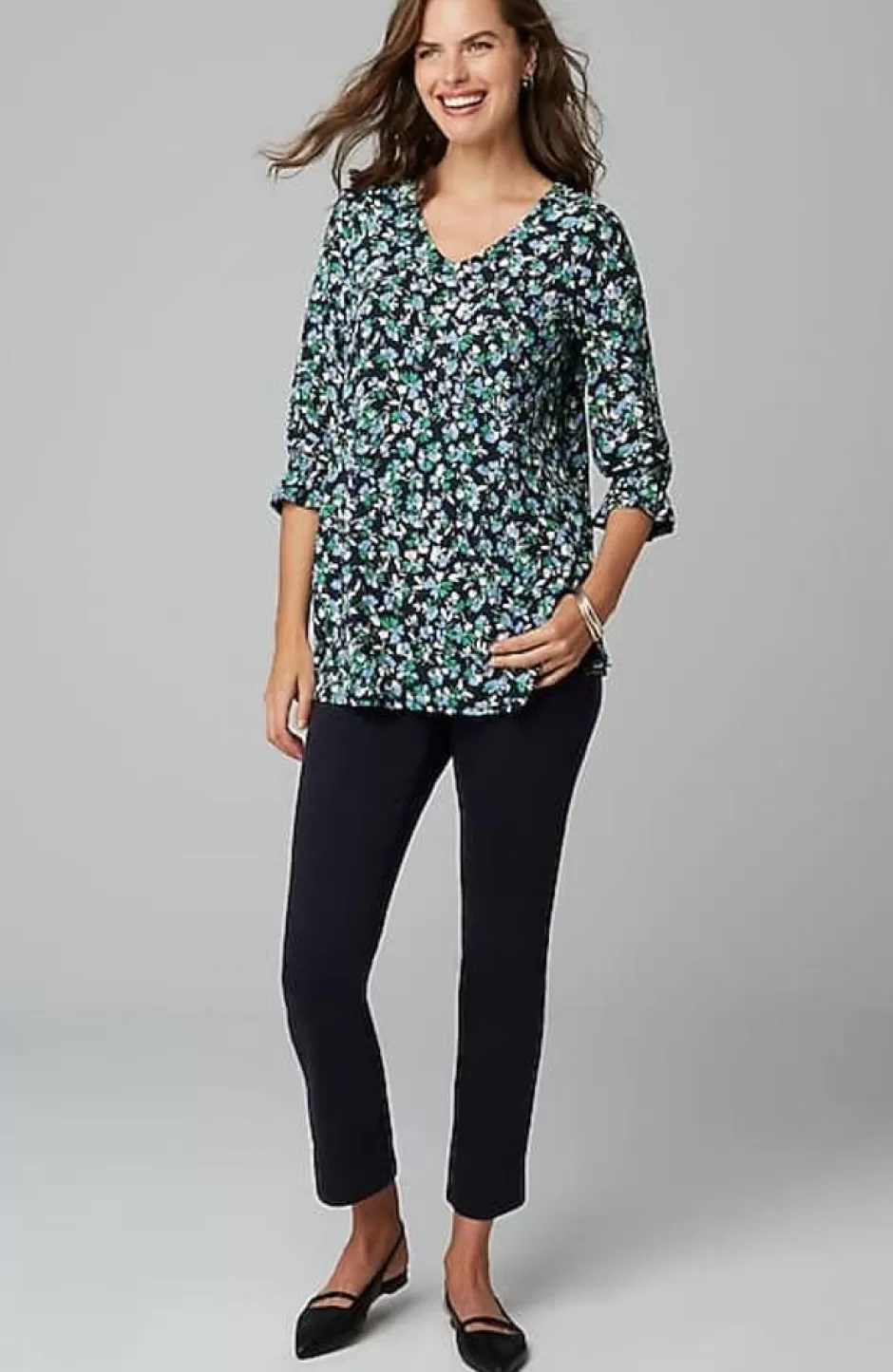 J.Jill Wearever Smocked Tunic | Jjill | Women Tops & Tees