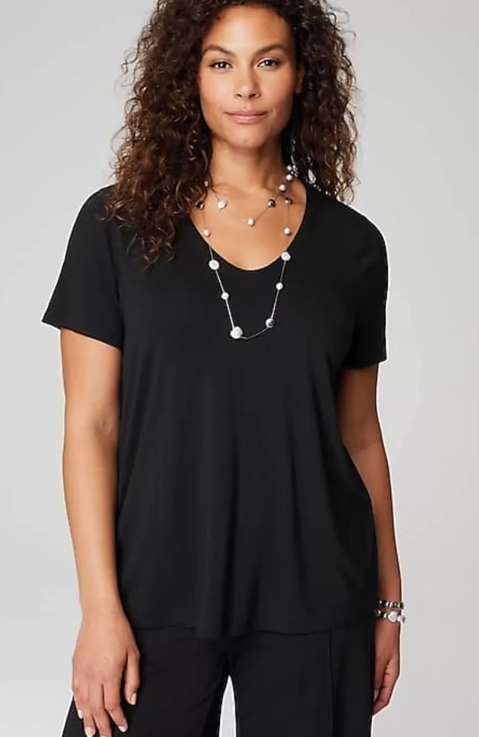 J.Jill Wearever Soft-V-Neck Tee | Jjill | Women Tops & Tees