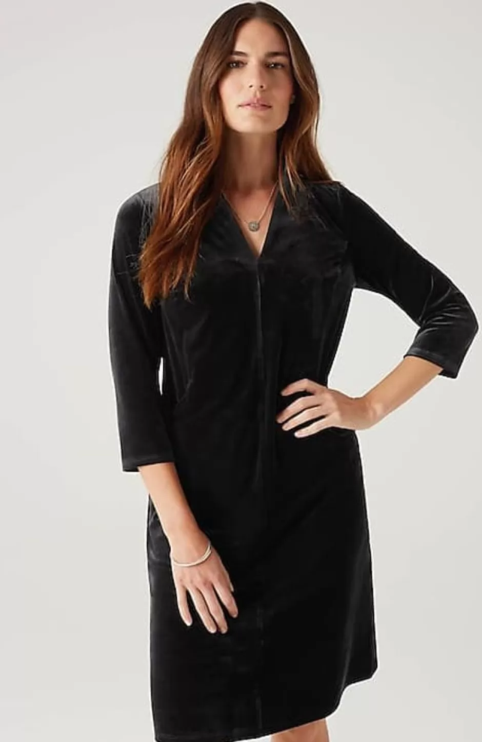 J.Jill Wearever Velvet-Knit Dress | Jjill | Women Dresses