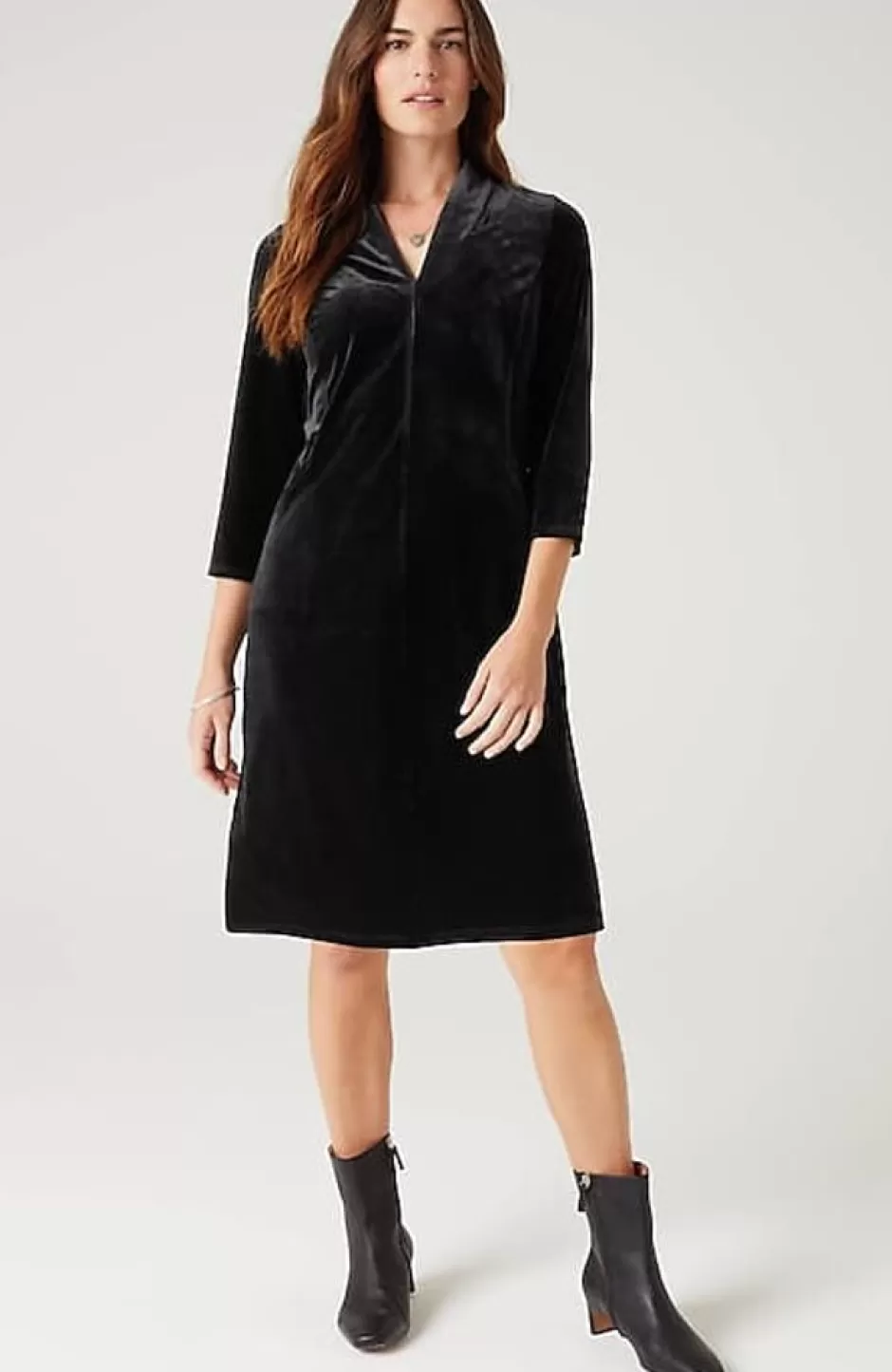 J.Jill Wearever Velvet-Knit Dress | Jjill | Women Dresses