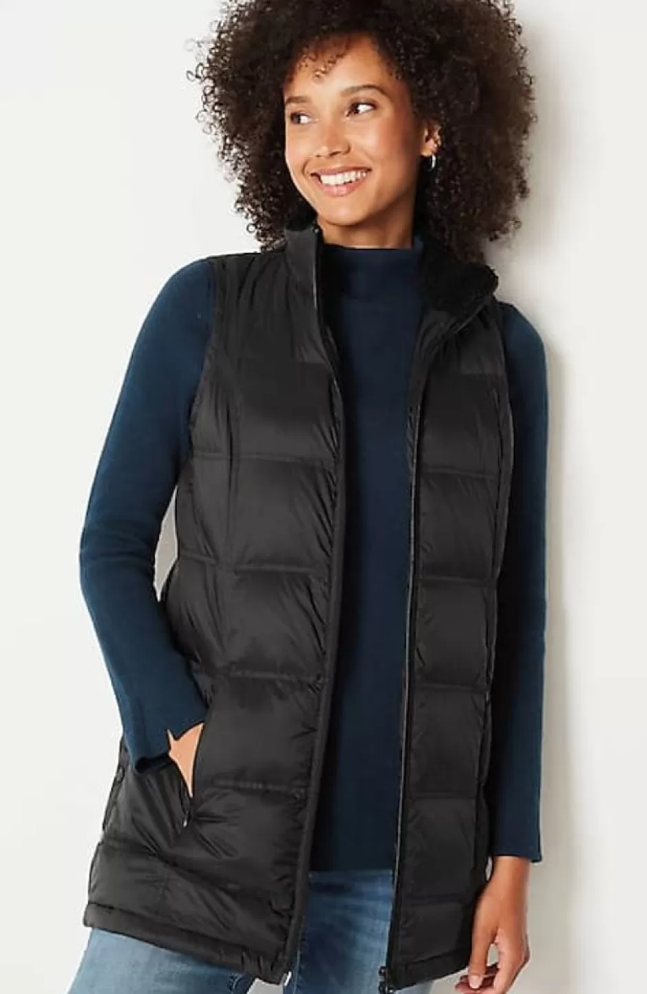 J.Jill Zip-Front Down Puffer Vest | Jjill | Women Jackets & Coats